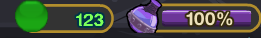 Players online, next to the potions